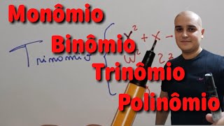 Classificação de expressões em monômios binômios trinômios e polinômios [upl. by Nnylyrehc]