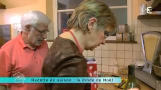 Recette de saison  Dinde de Noël à la farce fine et aux marrons [upl. by Lorena]