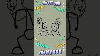 Waistline Wiggle Challenge dance viralvideo comedy ricoanimation nutshellanimations animation [upl. by Ianthe308]