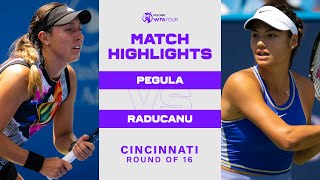 Jessica Pegula vs Emma Raducanu  2022 Cincinnati Round of 16  WTA Match Highlights [upl. by Ntisuj]