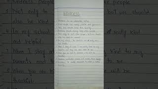 10 Lines  Kindness of sentences  Easy write English learning englishlanguage [upl. by Earaj]