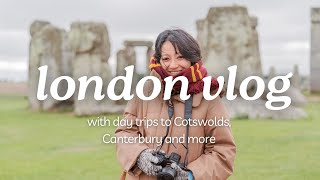 London Bath Cotswolds Canterbury Soothing TRAVEL VLOG  Parks Countryside Markets Wildlife [upl. by Kreit]