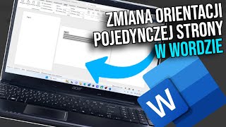 Jak zmienić orientację jednej strony w Wordzie  Jak obrócić jedną stronę w Wordzie  Word [upl. by Sparhawk]