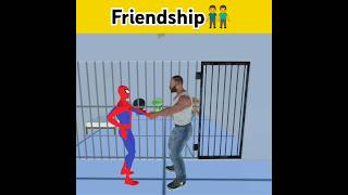 💥Spiderman Save Franklin 👬In Jail escape🚓 In Indian Bike Driving 3d💥 shorts indianbikedriving3d [upl. by Justus]