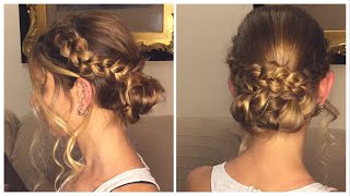 Peinado invitada de boda trenza Recollit de convidada perfecte  Perfect guest braided hairstyle [upl. by Rawley]