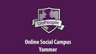 How to use Yammer UoPeople Online Social Campus [upl. by Elum]