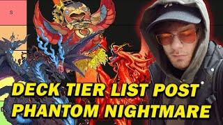 The honest Deck Tier list post Phantom Nightmare YuGiOh yugioh [upl. by Zeeba]