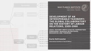 Ep 2 Interoperable Taxonomy the Global Collaboratory on the History of Labour Relations [upl. by Nonek]