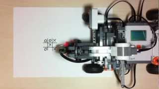 Lego Mindstorms NXT Robot  Tic Tac Toe Χ play [upl. by Sobmalarah635]