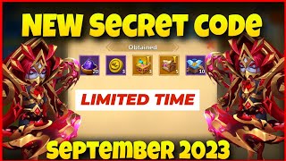 NEW Secret code  September 2023 Castle Clash [upl. by Reinhart910]