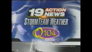 WOIO 19 Action News StormTeam Weather On Q104 Promo 2004 [upl. by Noired561]