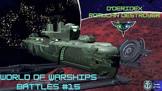 World of Warships Battles 15 DDeridex [upl. by Acisse]