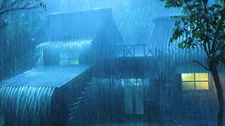 Heavy Rainstorm⚡Night Rain Thunderstorm Sounds for Sleeping amp Stormy Night [upl. by Ahsiek388]