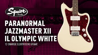 Squier Paranormal Jazzmaster XII IL Olympic White 12snarige elektrische gitaar [upl. by Marr30]