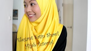 SATIN SHAWL TUTORIAL [upl. by Solange]