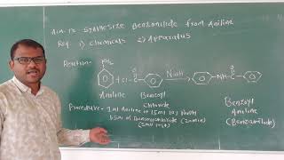 To synthesize Benzanilide from Aniline part A [upl. by Siravaj]