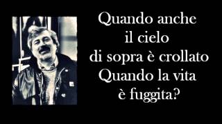 Francesco Guccini  Canzone per unamica  In morte di SF  Testo [upl. by Cissej]