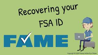 Recovering Your FSA ID [upl. by Grew886]