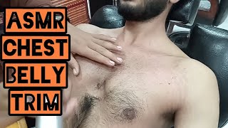 ASMR  How to Trim Chest Hair and Belly Hair Pakistani Style Body Shave LAHORIBARBER [upl. by Madonna]