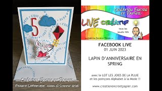 Lapin danniversaire en spring  FB LIVE 01 juin 2023 [upl. by Aicilic]