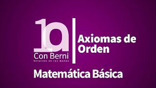 Sistemas Numéricos I Axiomas de orden [upl. by Anselme946]