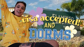 my visa got ACCEPTED 🎇 so lets sign up to dorms ♡ pre disney crp 2024 🛏️🦩 [upl. by Schwinn]