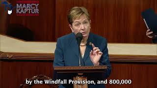 Congresswoman Kaptur Applauding House Passage of Social Security Fairness Act Urging Senate Action [upl. by Arodnap]