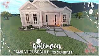 7K BLOXBURG HALLOWEEN STARTER FAMILY HOUSEBUILD NO GAMEPASS [upl. by Haseena]