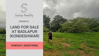 Badlapur Land for sale at Kondeshwar [upl. by Seif]