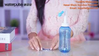 Tonelife Waterpulse Nose Wash Bottle Nasal Cleaner Neti Pot Nasal Saline Solution Provider [upl. by Llerrad13]