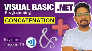 VBNet Concatenation Operator  Operator For Concatenation of Strings Integers in Visual Basic [upl. by Eon]