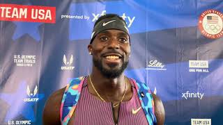 Kenny Bednarek Runs Easy 100m Heat at Olympic Trials Interested in Being Part of Grand Slam Track [upl. by Button]