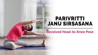 Parivritti Janu Sirsasana  Revolved HeadtoKnee Pose  Steps  Benefits  Yogic Fitness [upl. by Yerocal702]