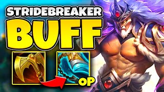 Riot Added Massive Buffs To Stridebreaker And I Cant Stop Using It [upl. by Eitak17]