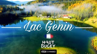 Lac Genin  Automne  HautBugey  Drone  4K  Ain  Jura [upl. by Acinej]