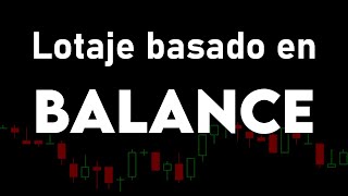 Lotaje basado en balance  MQL5 [upl. by Ainirtak137]