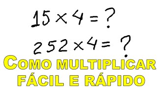 Multiplicar por 4 rápido e fácil [upl. by Alveta22]