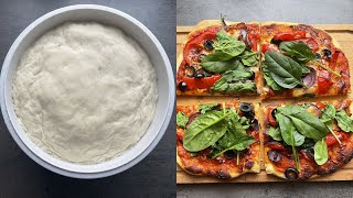 Domácí VEGANSKÁ Pizza krok za krokem  Recept na Kynuté Těsto na Pizzu i ze Sušeného Droždí [upl. by Viscardi]