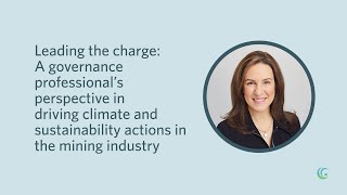 Sheila Colman a governance professional discusses the intersection of legal amp sustainability risk [upl. by Adnolaj]