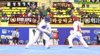 7th Korea Open Taekwondo Championships Final Male Senior 2 58Kg YABU Takatsune vs Tan Junwel Jason [upl. by Sim]