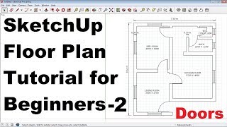 SketchUp Floor Plan Tutorial for Beginners  2 [upl. by Ahsit153]