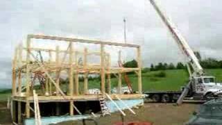 Vermont Salt Box Timber Frame Raising [upl. by Fellows]