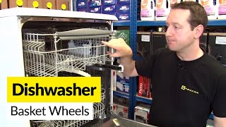 How to replace dishwasher basket wheels [upl. by Phila]