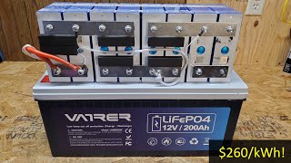 Vatrer 12V 200Ah Plus LiFePO4 Battery Review and Teardown Almost Perfect [upl. by Janean]