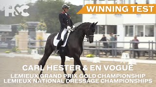 Carl Hester amp En Vogue Win The LeMieux Grand Prix Gold Championship  National Dressage Champs 2023 [upl. by Atnom]