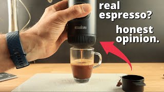 Wacaco Nanopresso Portable Espresso Maker Review [upl. by Kassie]