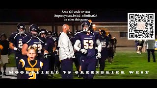 Moorefield Vs Greenbrier West 2023 Varsity Football [upl. by Alexandre]