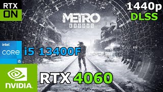 Metro Exodus  i5 13400  RTX 4060  1440p  DLSS  Ray Tracing [upl. by Atalya]