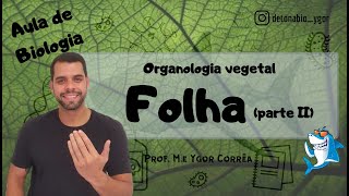 Botânica Aula 18  Organologia vegetal  Folha parte II [upl. by Morgan296]