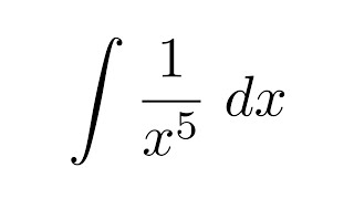 Integral of 1x5 [upl. by Lazaro]